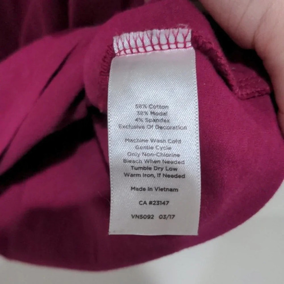 Talbots maroon purple top size 1Xp - Picture 4 of 6